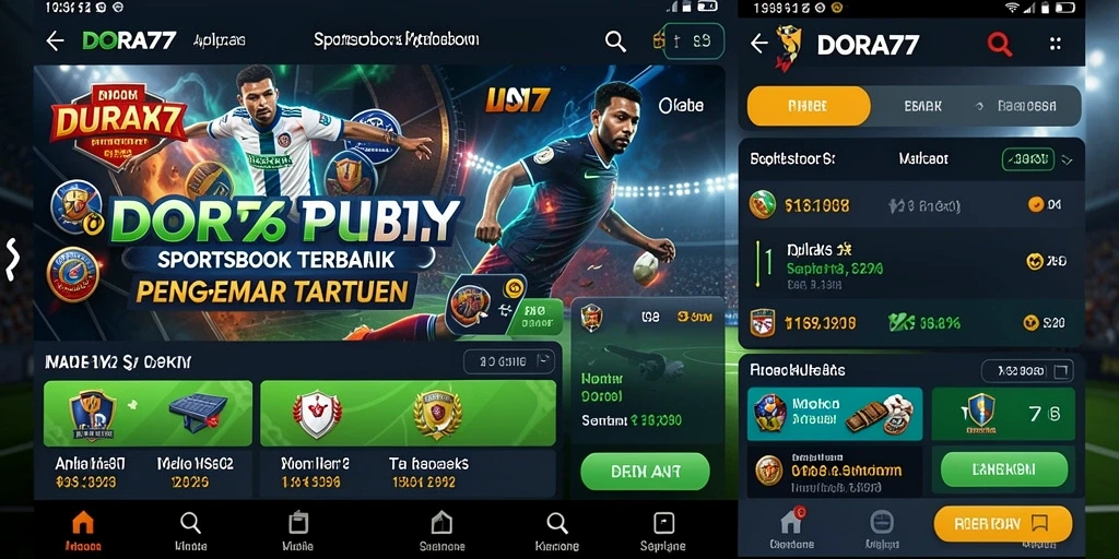 Tampilan menarik dari gameplay DORA77 yang menampilkan taruhan olahraga.