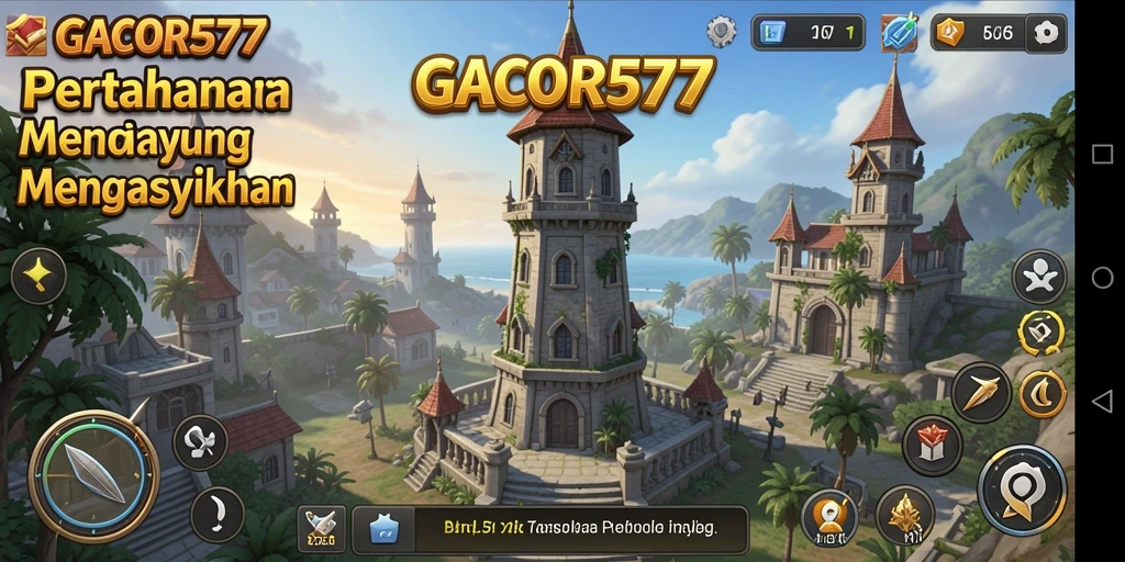 Tangkapan layar menampilkan aksi intens dalam permainan Tower Defense.