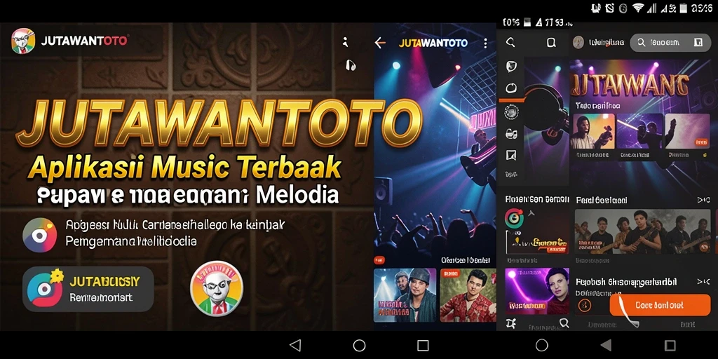 Tampilan gameplay JUTAWANTOTO dengan berbagai pilihan lagu
