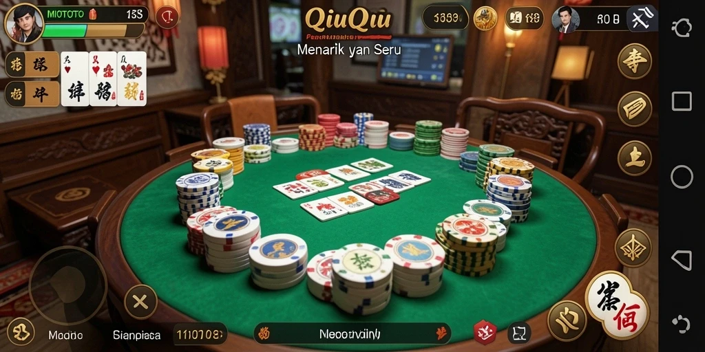 Screenshot gameplay QiuQiu MIOTOTO yang menampilkan keseruan bermain.